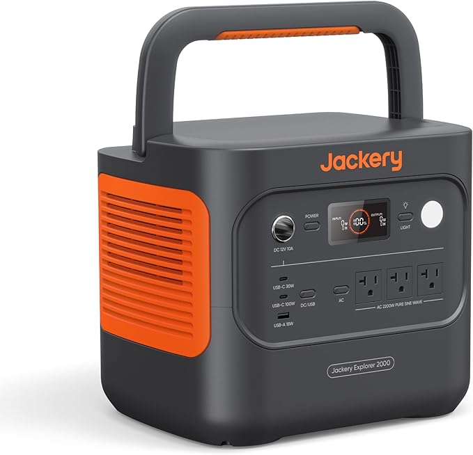 Jackery Explorer 2000 v2 Portable Power Station, 2042Wh LiFePO4 Home Backup by JackeryInc