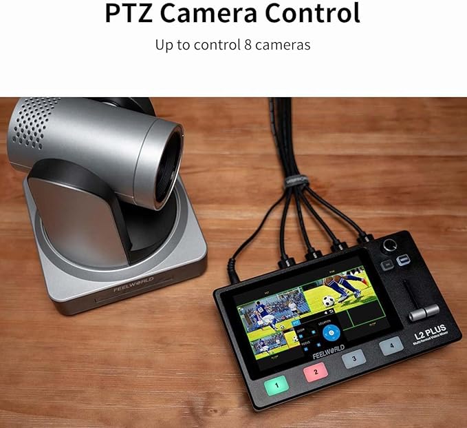 Feelworld L2 Plus 5.5" LCD Multi-Camera Video Mixer Switcher - Image 6