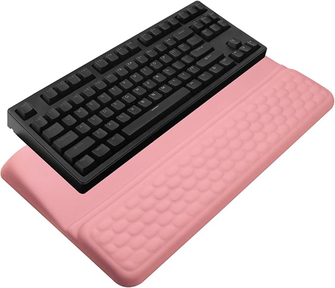 Computer Keyboard Stand with Wrist Rest, Ergonomic Tilted Keyboard Holder by KEPUTAIER