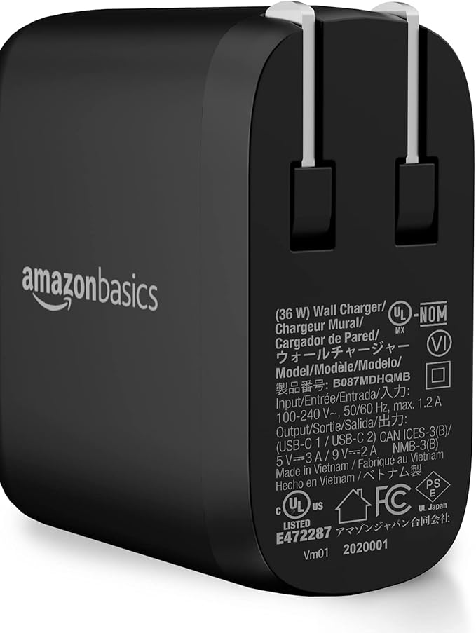 Amazon Basics 36W Two-Port USB-C Wall Charger - Image 2