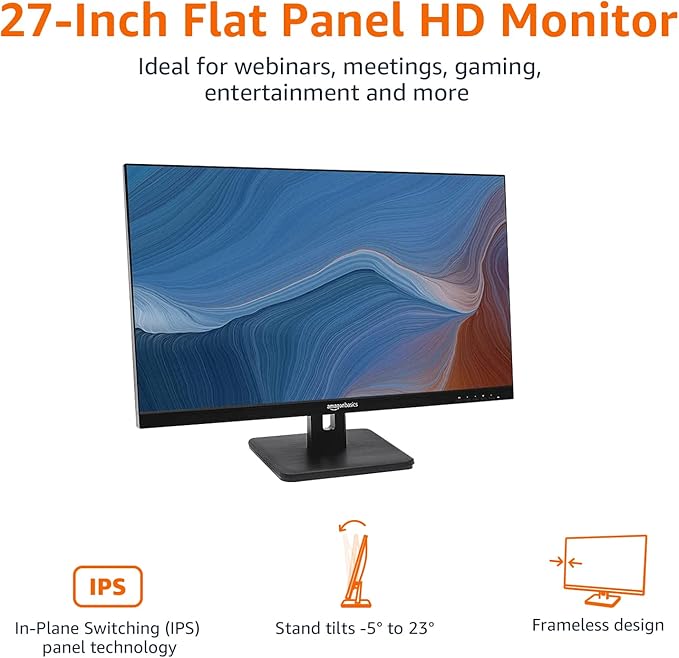 Amazon Basics IPS Monitor 75 Hz Powered - Image 2