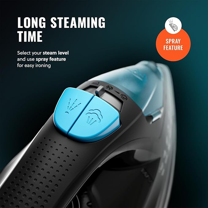 PurSteam Professional 1250W Steam Iron | Powerful Steamer - Image 6