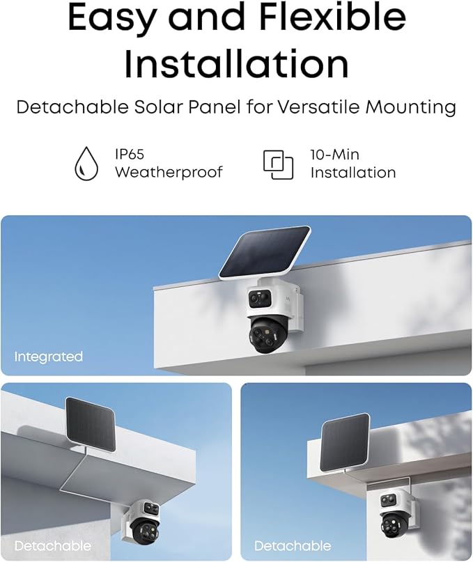 eufy Security eufyCam S4 2-Cam Kit, 4K Solar Camera Wireless Outdoor, Triple - Image 7