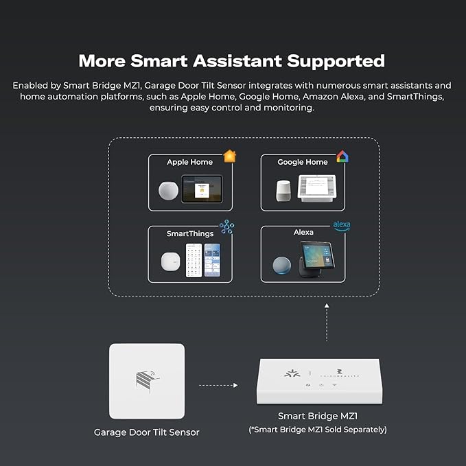 THIRDREALITY Zigbee Smart Garage Door Tilt Sensor, Adjustable Sensitivity Levels - Image 6