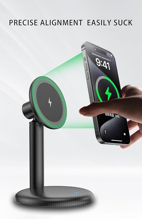 Mag-Safe Charger Stand for iPhone 17/Air/16/15/14/13/12, 15W Fast Charging - Image 6