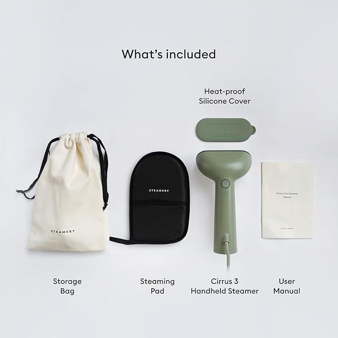 Steamery Handheld Clothes Steamer Cirrus 3, US Plug, Heated Ironing Plate - Image 6