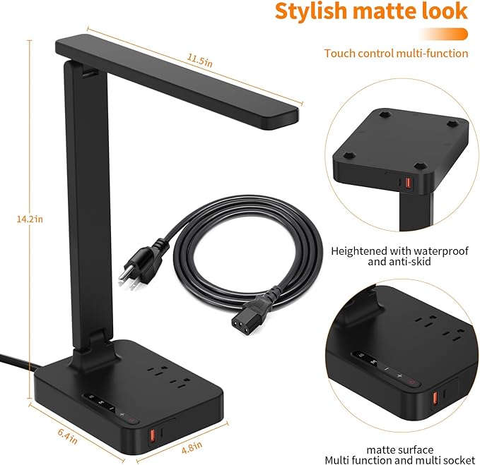 cozoo Desk Lamps for Home Office, Modern LED Desk Lamp for Dorm - Image 8