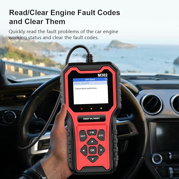 OBD2 M302 Car Diagnostic Scan Tool Timcartuning Car Maintenance Light Reset car - Image 6