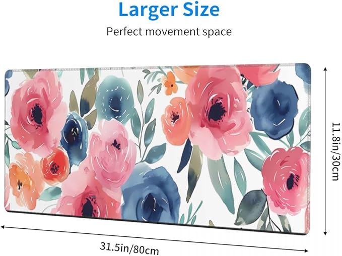 CANFLASHION Desk Pad, Office Desk Mat 31.5"×11.8" Large Gaming Mouse Pad - Image 2