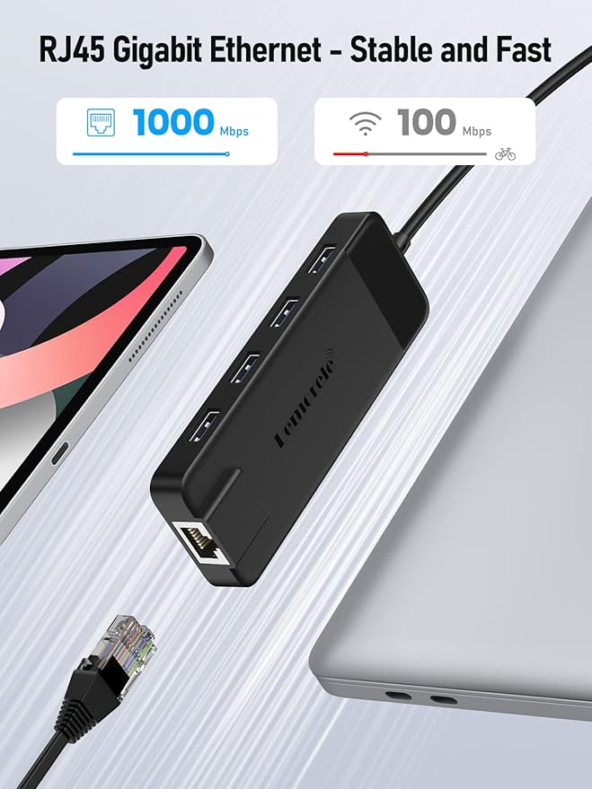 Lemorele USB C Hub Multiport Adapter 10-in-1 USB C Dongle - Image 6