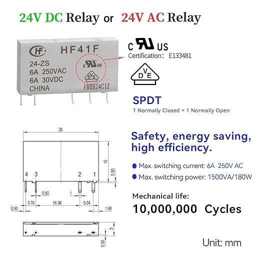 UL Listed 10Pcs Electromagnetic Relay - Image 4
