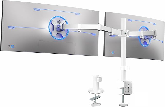 VIVO Dual Ultrawide Monitor Desk Mount, Heavy Duty Fully Adjustable Steel Stand by VIVO
