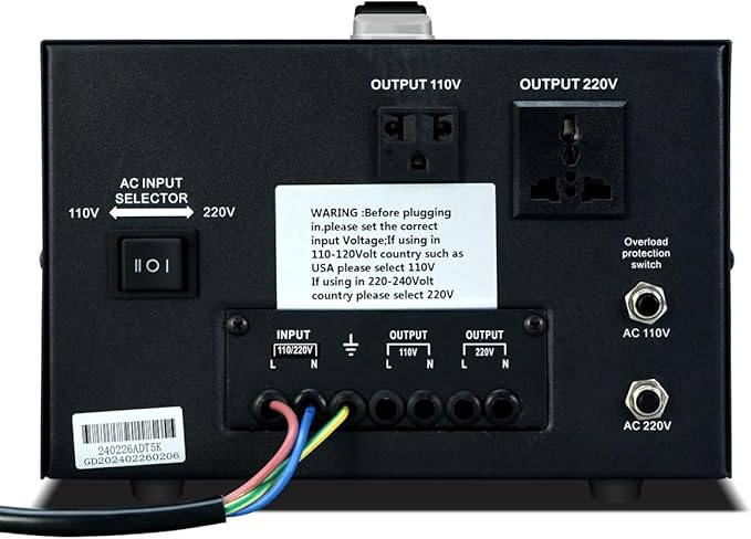 Step Down/Up Transformer 220v to 110v, 5000W Voltage Converter 110 to 220 Heavy - Image 3