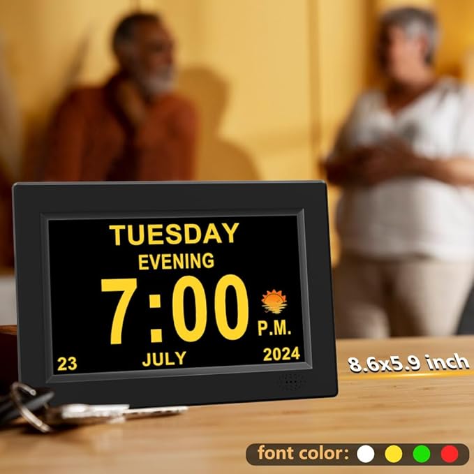 CAZOKASI 8inch Extra Large Impaired Vision Digital Alarm Clock - Image 6