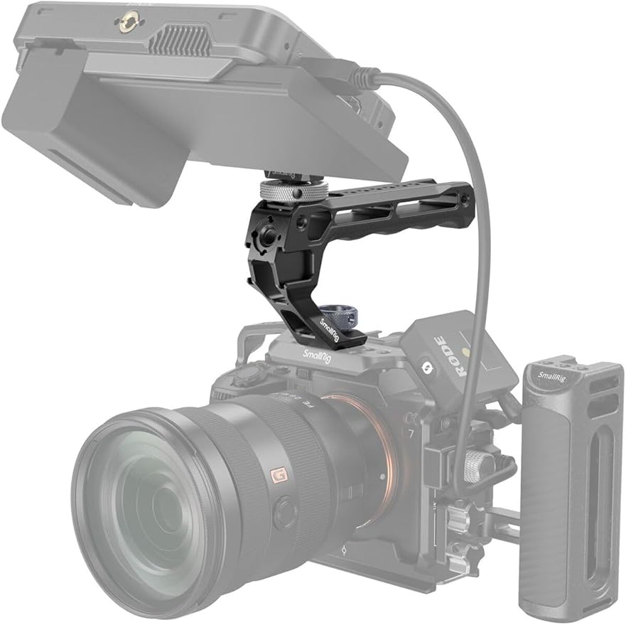 SMALLRIG Top Handle with Monitor Mount Kit, with 3/8"-16 Locating Holes - Image 4