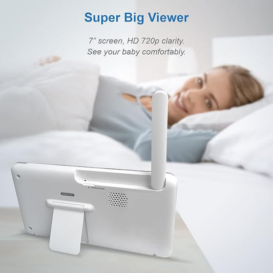 VTech RM7764HD 1080p WiFi Remote Access Baby Monitor, 360° Pan&Tilt, 7” 720p HD - Image 2
