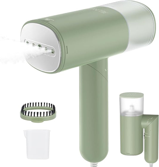 Handheld Steamer for Clothes, 1200W Foldable Travel Steamer, 20 Sec Preheat by JIELINWEE