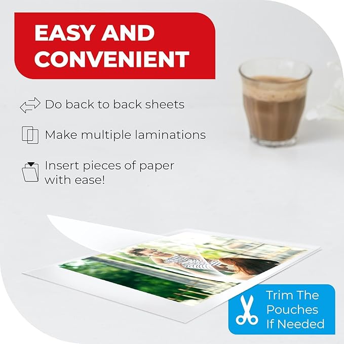 5MIL Thermal Laminating Sheets 11.5x17.5 inch, Dry-Erase Friendly Laminating - Image 4