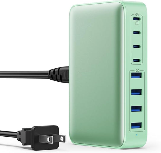 USB C Charger 200W USB C Charger Block GaN III 8-Port Fast Charging Station PD by GKUTW