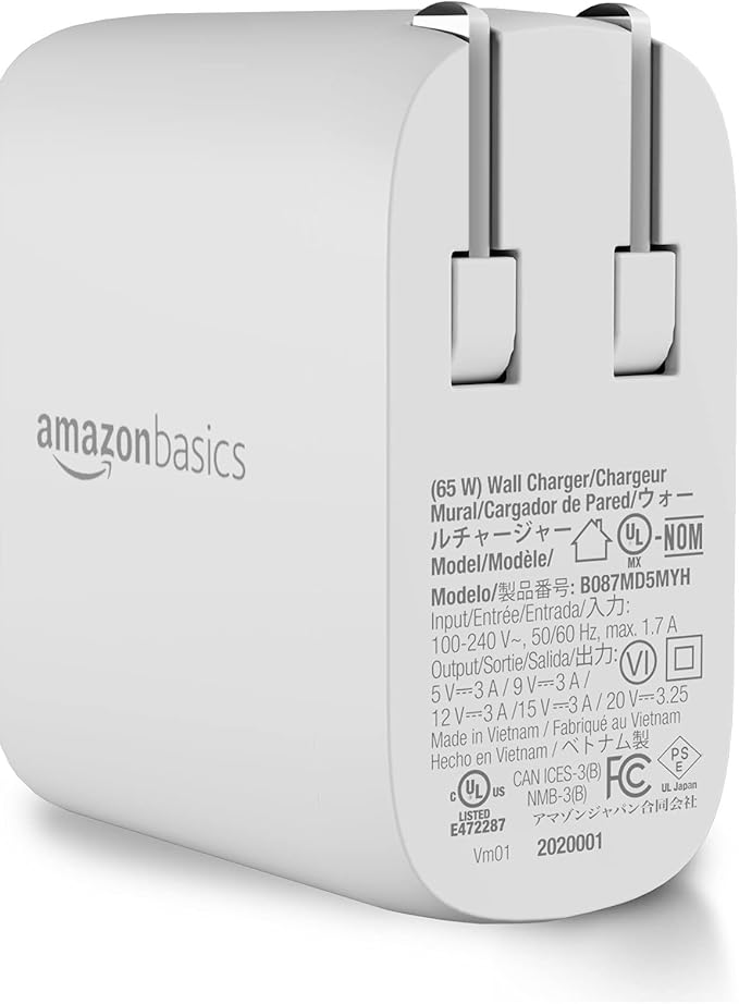 Amazon Basics 65W One-Port GaN USB-C Wall Charger - Image 2