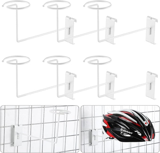 Blulu 6 Pcs Hat Displayer for Gridwall, Metal Hat Helmet Rack Retail Store by Blulu