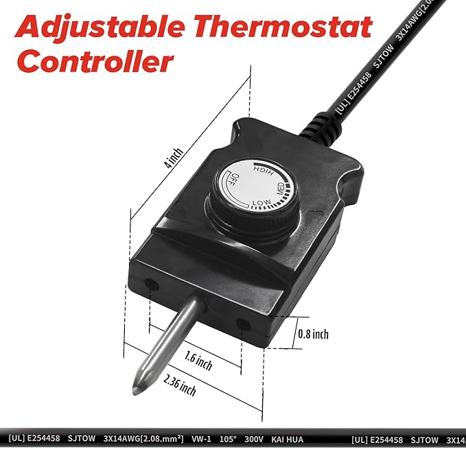 Upgrade Universal 1650W 15A Electric Smoker Heating Element Kits - Image 4