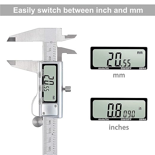 Digital Caliper, IP54 Waterproof Stainless Steel Caliper Measuring Tool - Image 8
