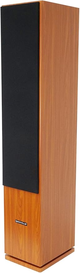 Rockville RockTower 68C Passive Tower Speaker, 8 Ohm, Classic Wood Grain by Rockville
