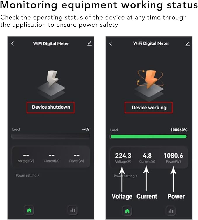 Single Phase Smart Power Meter Consumption Monitor Electricity Meter - Image 7