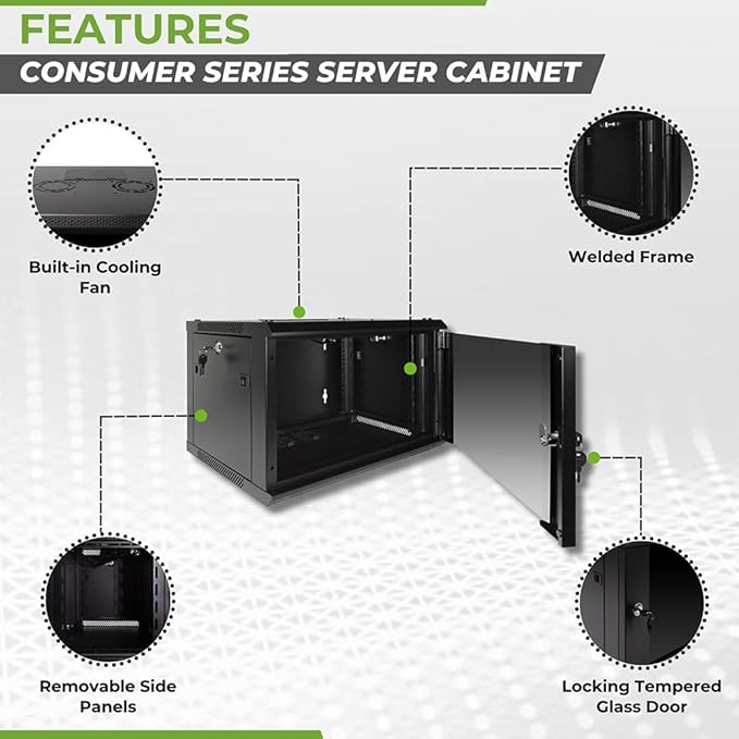 NavePoint 6U Server Rack Enclosure - Image 2