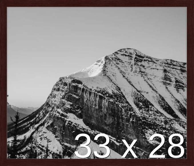 Frame It Easy 33 x 28 Merlot Wood Frame by FrameItEasy