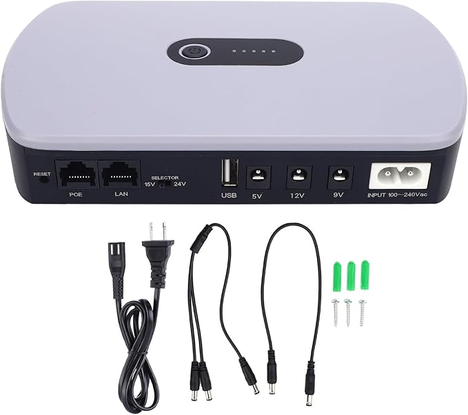 UPS Battery Backup Uninterruptible Power Supply 10400mAh Large Capacity DC by Unknown