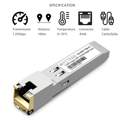 OPSTRAN 10/100/1000BASE-T SFP SGMII Copper Transceiver Module Compatible - Image 2