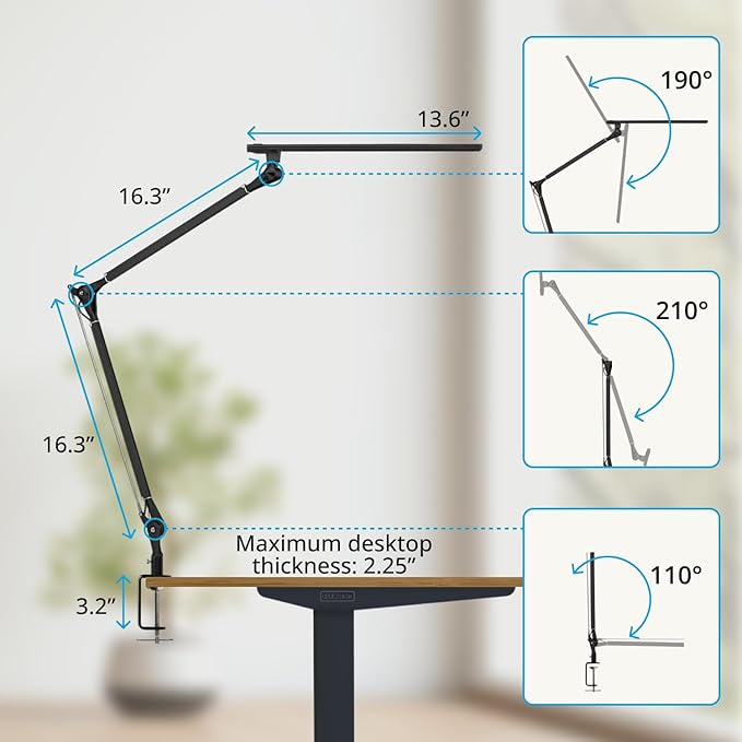 UPLIFTDESK E7 LED Desk Lamp - Image 4