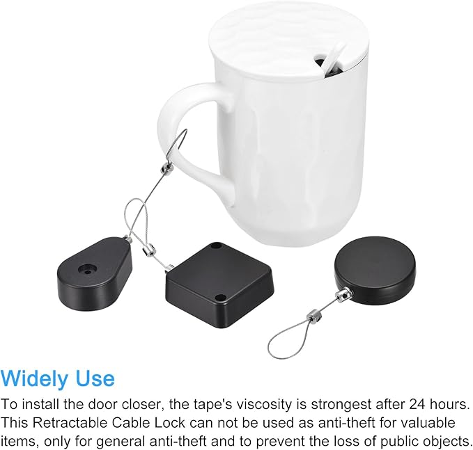 MECCANIXITY Punch Free Automatic Sensor Door Closer 78.7" Retractable Cable Lock - Image 6