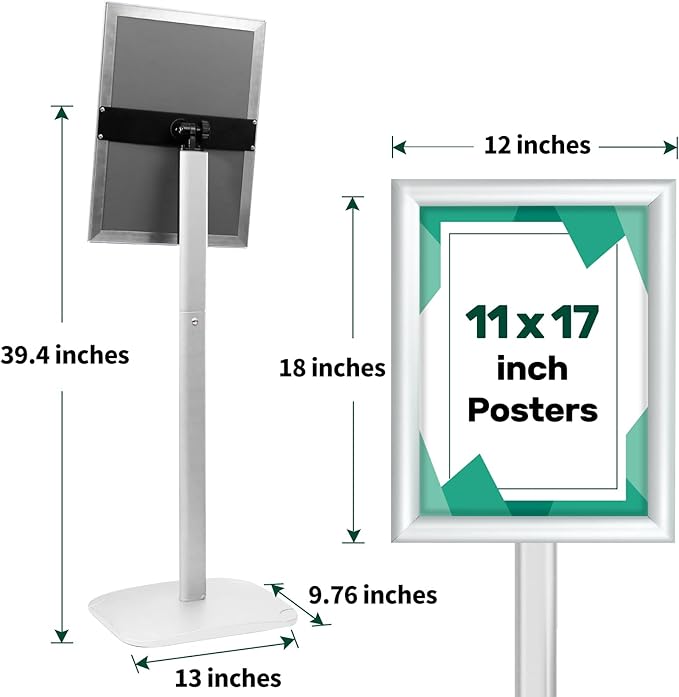 Mutualsign 3Pcs Heavy Duty Pedestal Sign Holder - Image 4