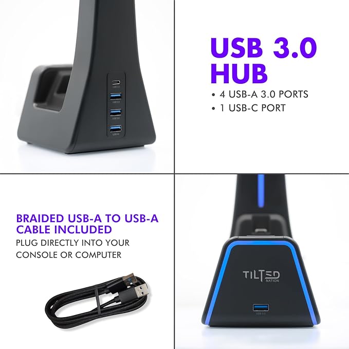Tilted Nation 3 in 1 Gaming Headset and Controller Stand - Image 6