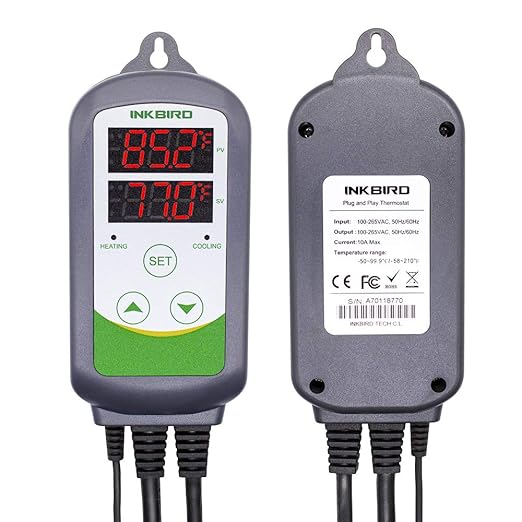 Inkbird ITC-308 Digital Temperature Controller 2-Stage Outlet Thermostat - Image 2