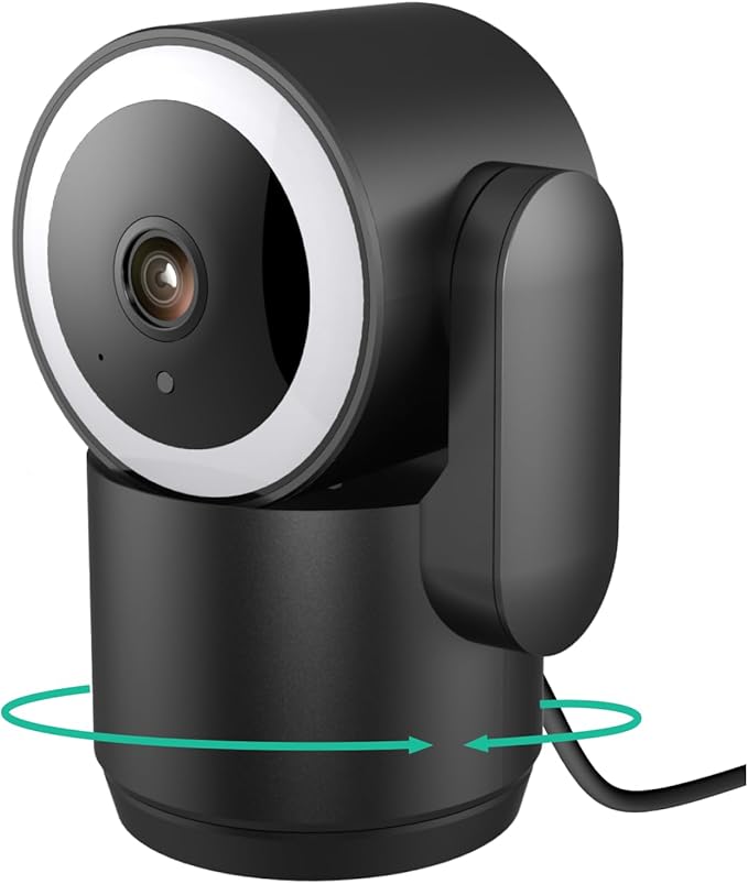 Luna 2K Indoor Cameras for Home Security, 2.4GHz & 5GHz WiFi, 360-Degree by LUNAHOME