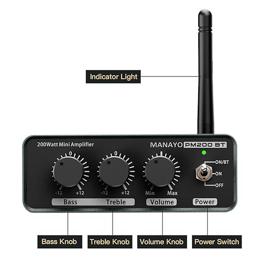 MANAYO 100w+100w Bluetooth Amplifier - Image 2