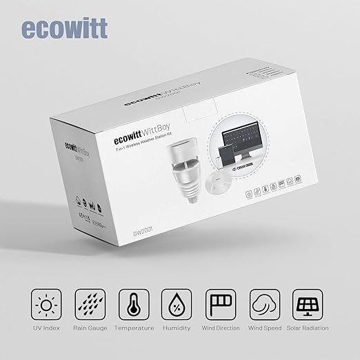 ECOWITT Wittboy Weather Station GW2001, Includes GW2000 Wi-Fi IoT Hub and WS90 - Image 8
