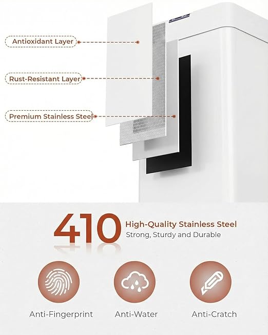 TLSUNNY 18.5 Gallon Motion Sensor Trash Can, Touchless Automatic Garbage Can - Image 4
