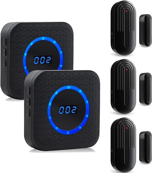Wireless Door Chime for Business When Entering Door Alarm by SANJIEGuardSecurity