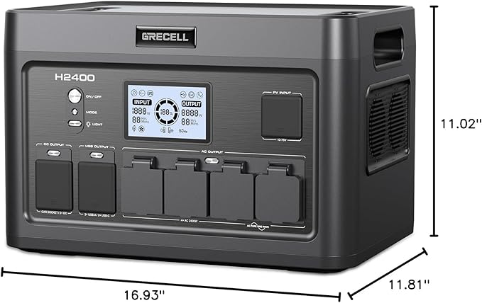 Portable Power Station 2400W, 1843Wh LiFePO4 Solar Generator UPS Home Battery - Image 10