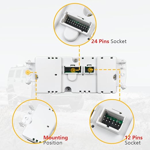 A/C Heater Climate Control Module Panel Switch | Fit - Image 3