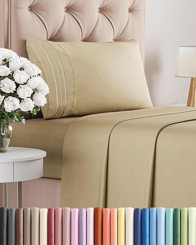 Twin XL Size 3 Piece Sheet Set by CGKUnlimited