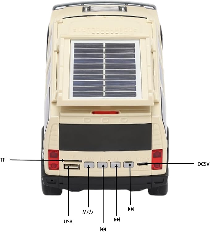 WSTER Solar Off-Road Car Bluetooth Speaker – HD Stereo Sound - Image 7