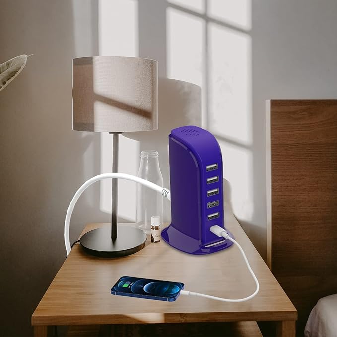 iPhone Charger Fast Charging Upoy, 6 Ports USB Blocks, Power Adapter 1 USB C + - Image 7