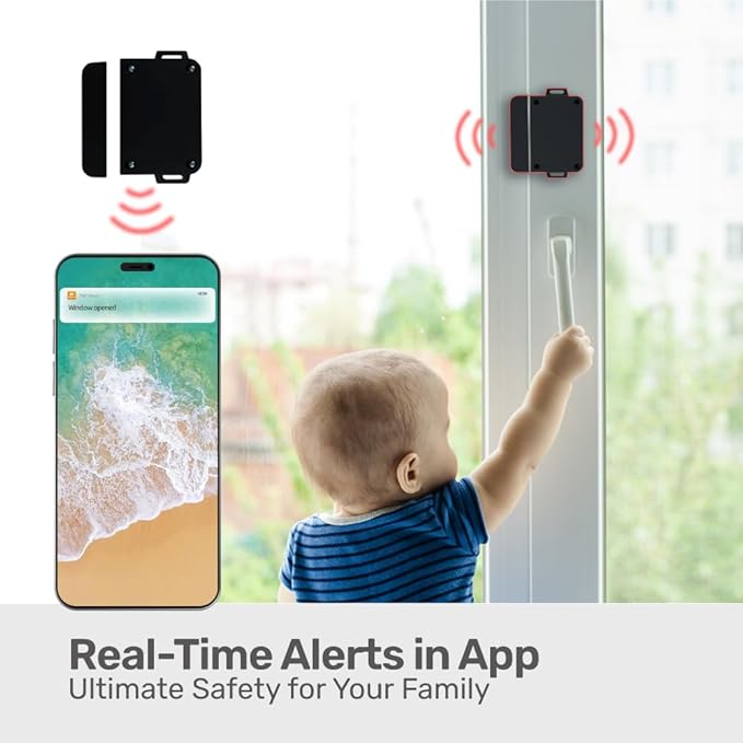 TMT SN1 Wireless Smart Door Sensor, WiFi Window Alarm Sensor Up to 164 Feet - Image 2