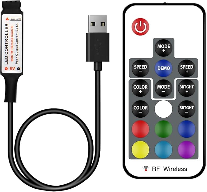 DAYBETTER RF Wireless Remote LED Controller, DC 5V to 24V by DAYBETTER